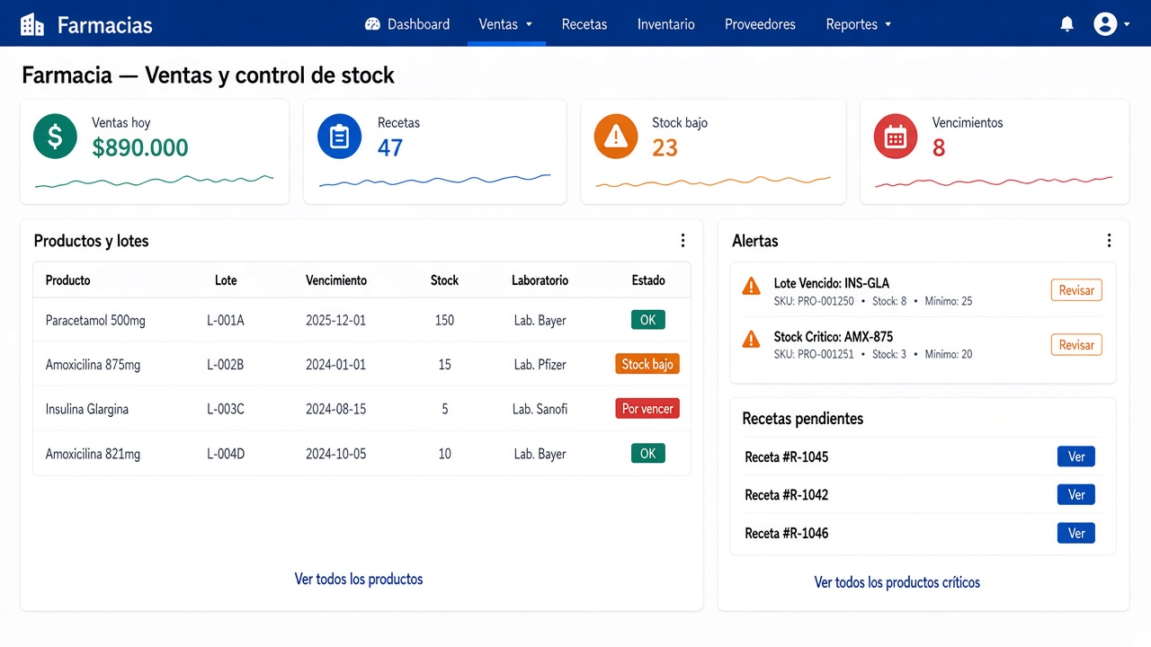 Ejemplo: Stock y lotes