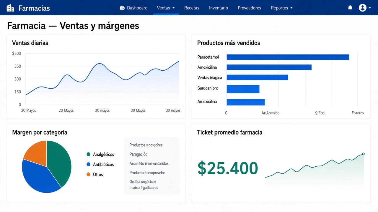 Ejemplo: Ventas y márgenes