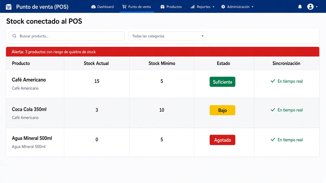 Ejemplo: Stock conectado al POS