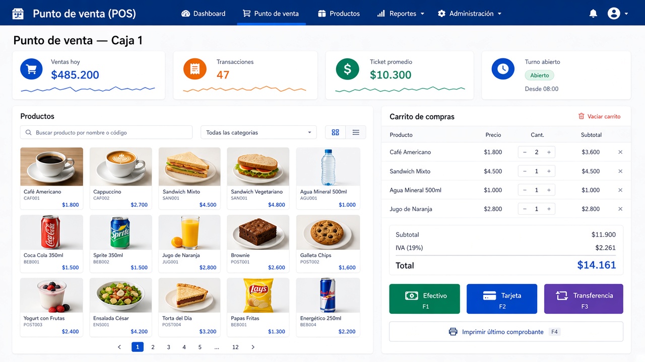 Ejemplo ilustrativo: Punto de venta (POS)